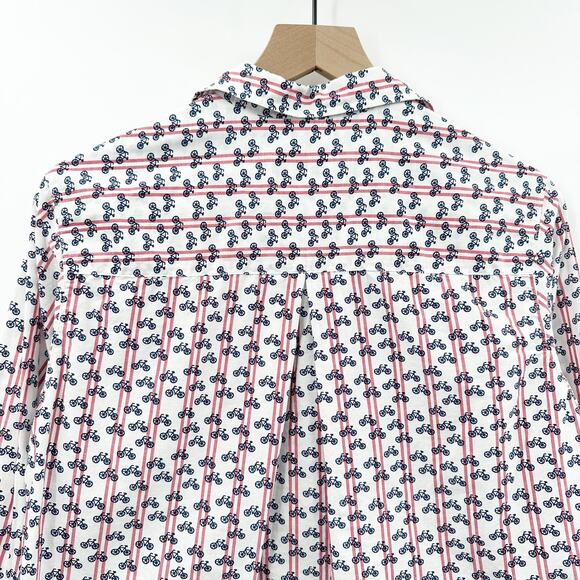Grayson The Hero Button Down Shirt in Bicycle Print Size Small 02 - Picture 7 of 10